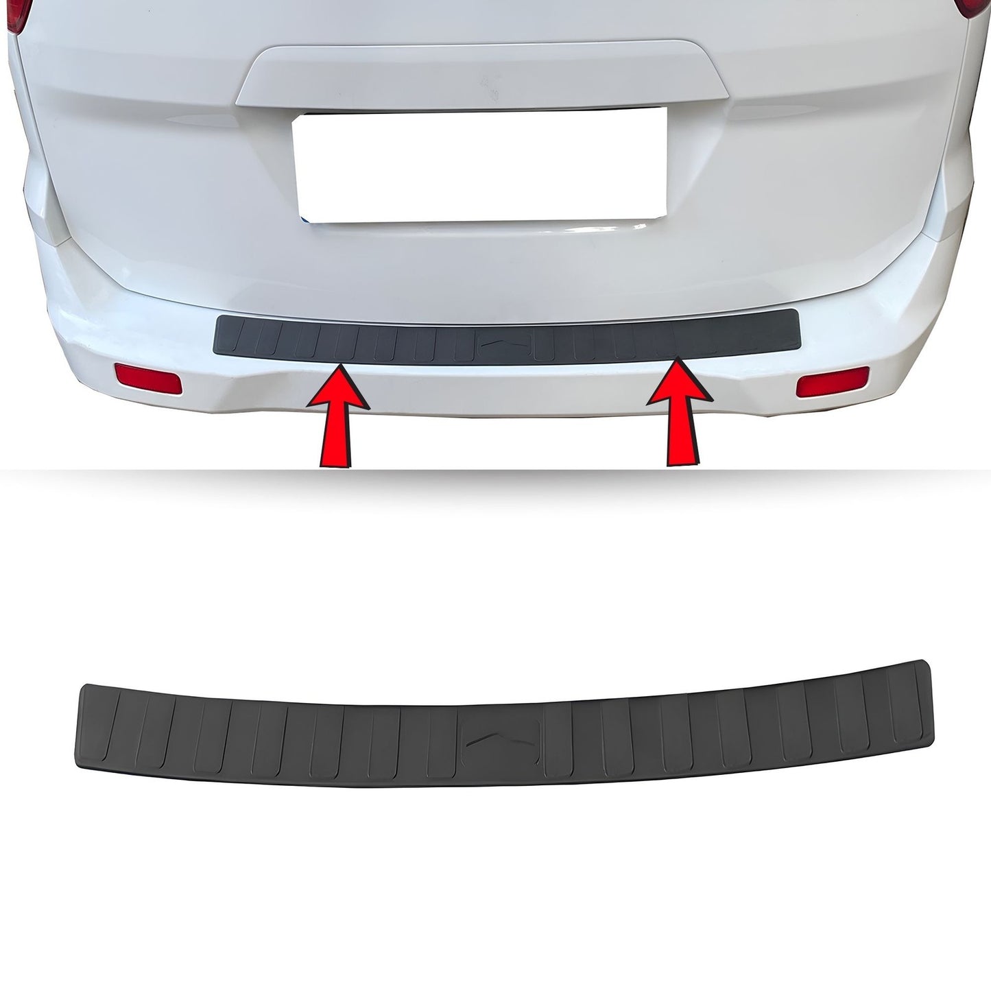 Rear Bumper Protector Guard for Skoda Rapid 2013+ ABS Plastic 900X80MM