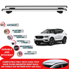 Roof Bars For Volvo XC40 2018-2023 Roof Rack Cross Bars 2 Pcs Grey