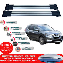 Roof Racks Cross Bars For Nissan X-Trail 2014-2022 2 Pcs Grey