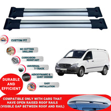 Roof Racks Cross Bars For Mercedes Vito W639 2003-2014 2 Pcs Grey