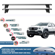 Lockable Roof Rack Cross Bars for Mercedes X-Class 2017-2020 | Heavy Duty Rail Carrier 2 Pcs Grey
