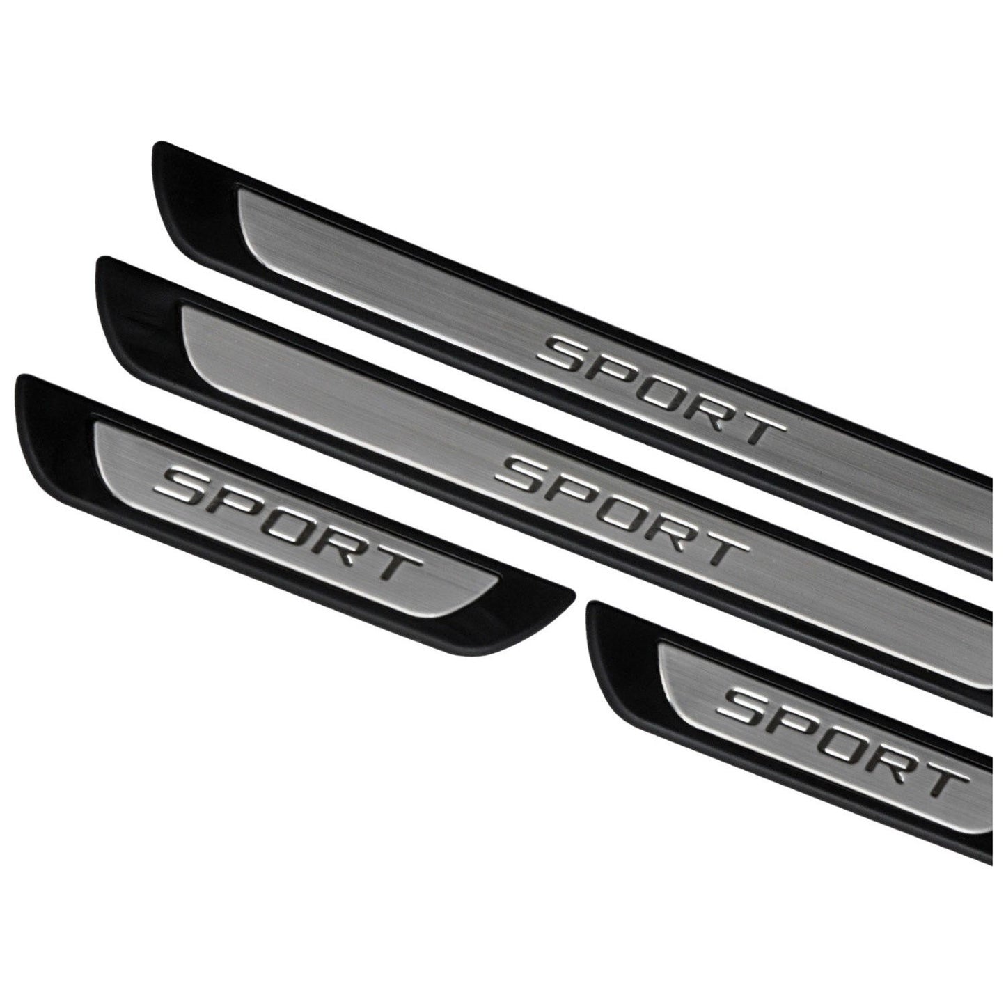 For Ford Fiesta Chrome Door Sill Trim Plate Covers Scratch Guard 4 Pcs