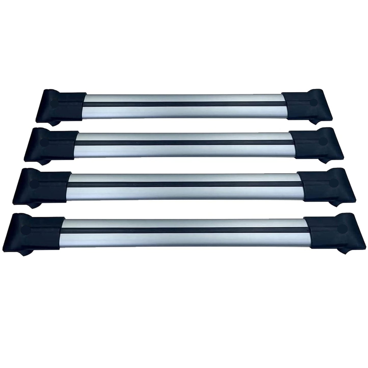Roof Racks Cross Bars For Vauxhall Combo E 2019-2023 4 Pcs Grey