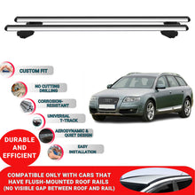 Roof Bars For Audi A6 Avant (C6-C7) 2004-2018 Roof Rack Cross Bars 2 Pcs Grey