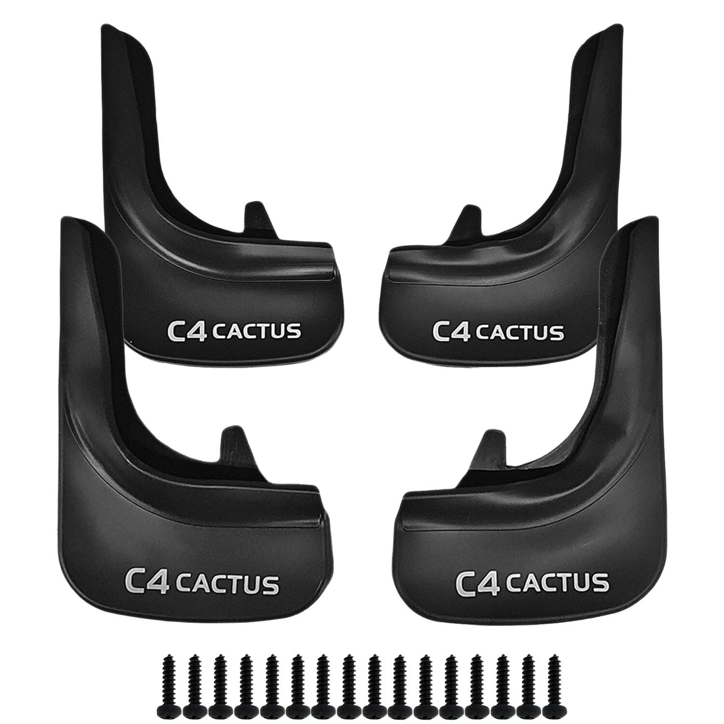 Car Mud Flaps Kit For Citroen C4 Cactus Rubber Splash Guards 4 PCS