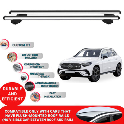 Roof Bars For Mercedes GLC X254 2022 And After Roof Rack Cross Bars 2 Pcs Grey