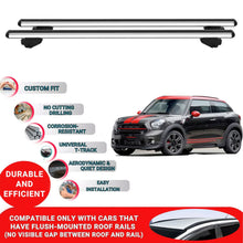 Car Roof Bars for Mini Paceman 2011-2016 Roof Rack Cross Bars 2 Pcs Grey