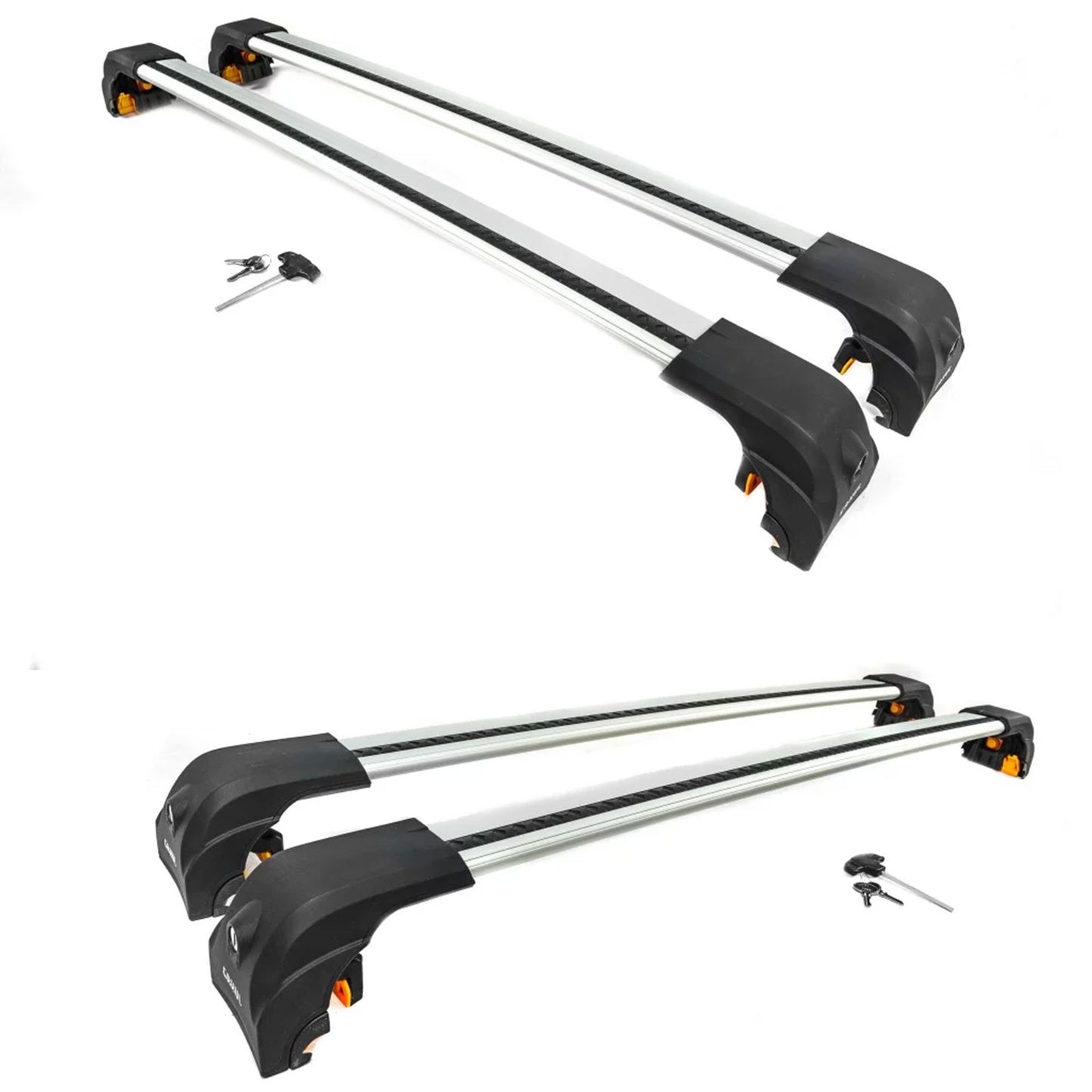 Premium Roof Bars For Hyundai Santa Cruz 2022+ Secure Roof Rack Cross Bar 2 Pcss Secure Grey