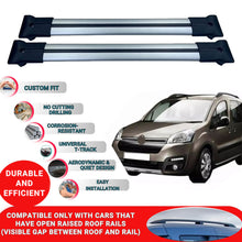 Roof Racks Cross Bars For Citroen Berlingo 2 2008-2018 2 Pcs Grey