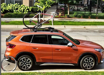 2X Car Roof Bars for Cadillac Vistiq 2025+ Lockable Roof Rack Cross Bars Grey