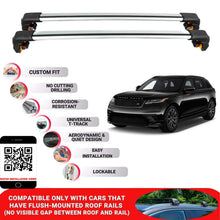 Premium Roof Bars For Land Rover Valear Suv 2017+ Secure Roof Rack Cross Bar 2 Pcss Grey