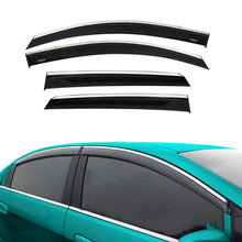 Chrome Car Wind Deflector Set for Nıssan Qashqai 2007-2013 - Rain Guard 4 pcs