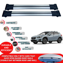 Roof Racks Cross Bars For Subaru Xv-Crosstrek Mk2 2018-2022 2 Pcs Grey