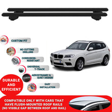 Roof Bars For Bmw X3 F25 2010-2017 Roof Rack Cross Bars 2 Pcs Black