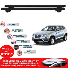 Car Roof Bars for Bmw X3 F25 2010-2017 Roof Rack Cross Bars 2 Pcs Black