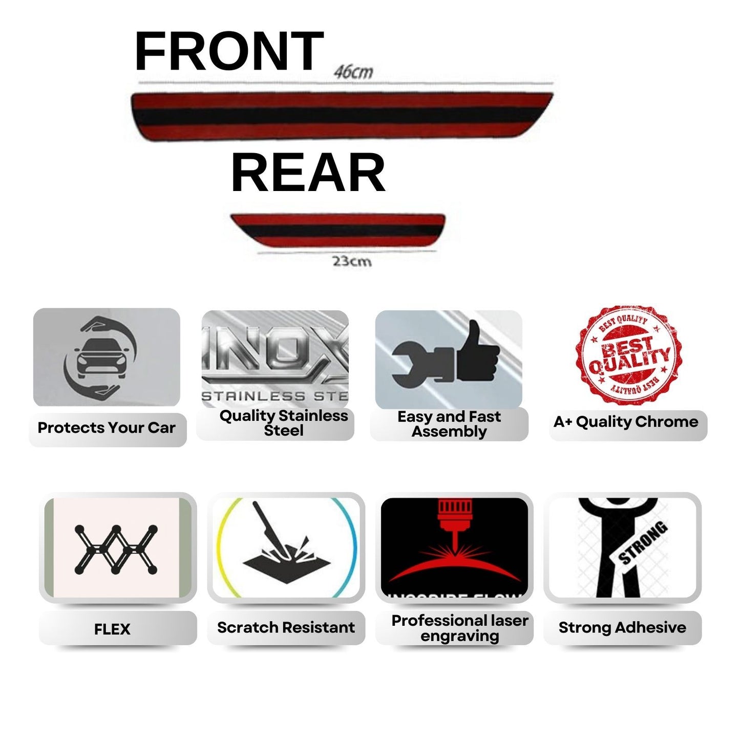 For Seat Arona 2017-2024 Chrome Door Sill Trim Plate Covers Scratch Guard 4 Pcs