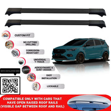Roof Rack Cross Bars for Ford Kuga St Line OEM 2017-2020 Lockable 2 Pcs Black