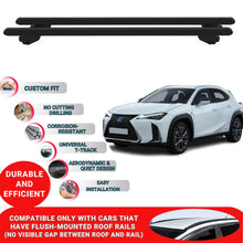 Roof Bars For Lexus UX 2019-2023 Roof Rack Cross Bars 2 Pcs Black