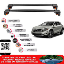 Premium Roof Bars For Mercedes GLAClass X156 2014-2020 Secure Roof Rack Cross Bar 2 Pcs Black