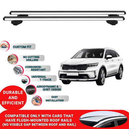 Roof Bars For Kia Sorento MQ4 MK4 2020 And After Roof Rack Cross Bars 2 Pcs Grey