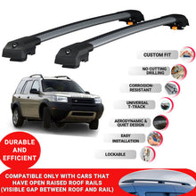 Roof Bar for LandRover Freelander 1 1998-2006 Lockable Roof Rack Cross Bars 2 Pcs Grey