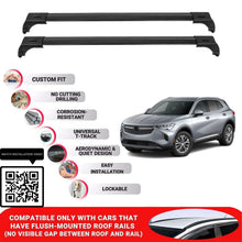 Roof Bars for Buick Envision 2020+ Lockable Roof Rack Cross Bars 2 Pcs Black