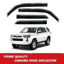 Chrome Window Wind Deflector for Toyota 4Runner 2014-2021 Rain Guard Visors 4pcs