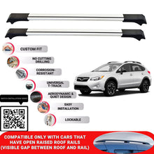 Roof Rack Cross Bars for Subaru Crosstrek 2019-2023 Lockable Roof Bars 2 Pcs Grey