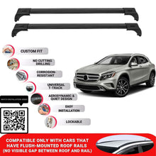 Roof Bars for Mercedes Gla 2014-2020 Lockable Roof Rack Cross Bars 2 Pcs Black