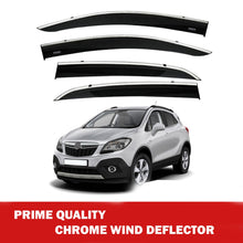Chrome Car Wind Deflector Set for Vauxhall Mokka 2012-2023 - Rain Guard 4 pcs