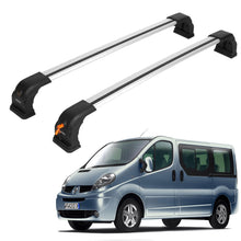 Lockable Roof Bars for Renault Trafic II 2003-2016 | Fixpoint No Roof Rails 2 Pcs Grey