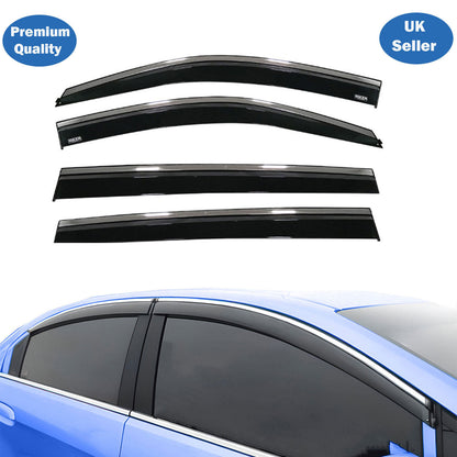 Chrome Window Wind Deflector for Toyota Highlander 2015+ Rain Guard Visors 4 pcs