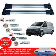 Roof Racks Cross Bars For Mercedes Vito W447 2014-2023 2 Pcs Grey