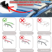 Roof Rack Cross Bars for Honda Cr-V 1996-2002 Rail Carrier for Roof Tents 2 Pcs Black