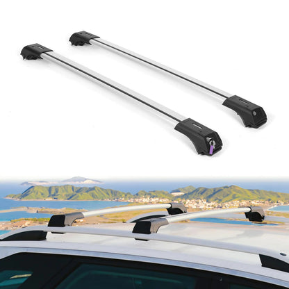 2X Car Roof Rack Cross Bars for Vw Taos 2021+ Lockable Roof Bars Grey