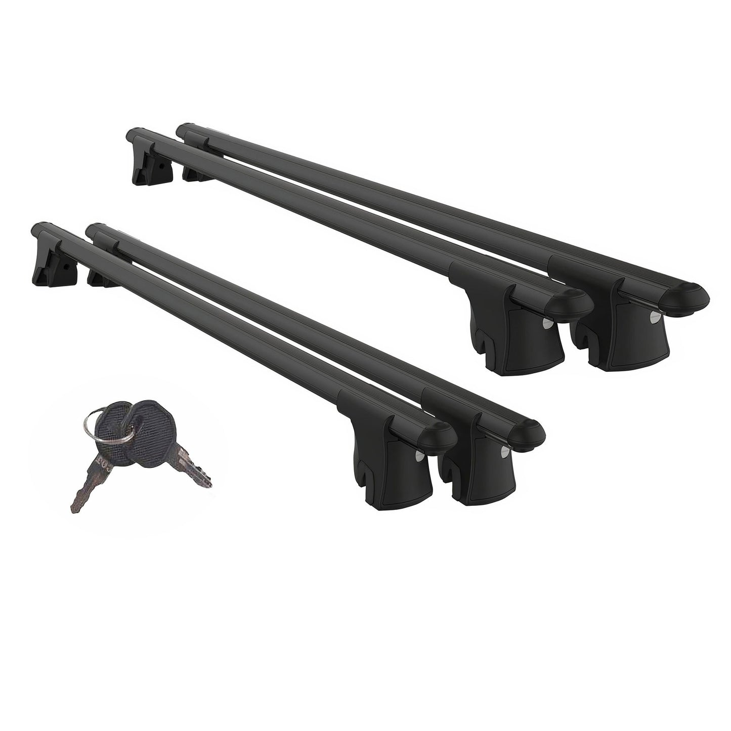 Car Roof Rack Cross Bars for Volkswagen Caddy 2003-2015 Kayak Roof Rack 4Pcs BLK