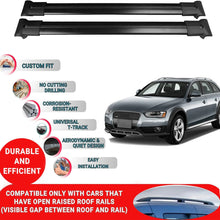 Roof Rack Cross Bars for Audi A4 Allroad B8 2008-2015 Roof Bars 2 Pcs Black