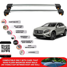 Premium Roof Bars For Mercedes GLA-Class X156 2014-2020 Secure Roof Rack Cross Bar 2 Pcs Grey