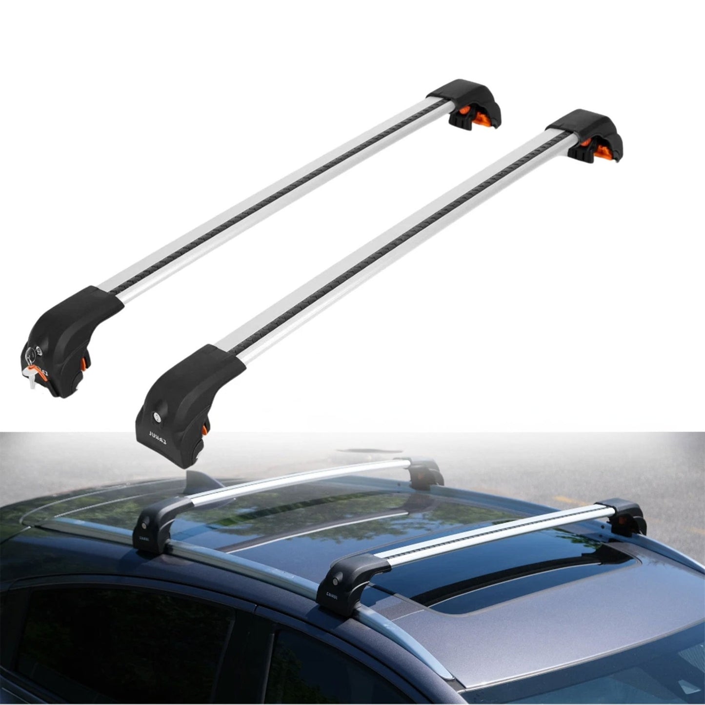 Premium Roof Bars For Skyworth Ev 6 Suv 2021+ Secure Roof Rack Cross Bar 2 Pcss Grey
