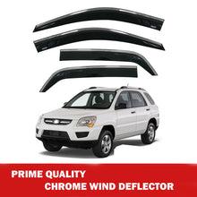 Chrome Window Wind Deflector for Kia Sportage 2006-2009 Rain Guard Visors 4 pcs