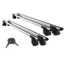 Lockable Car Roof Rack Cross Bars for Peugeot Partner Tepee 2008-2018 4 Pcs Grey