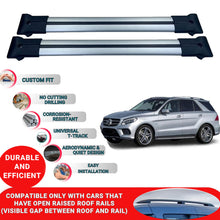 Roof Racks Cross Bars For Mercedes Gle-Class W166 Fl 2015-2018 2 Pcs Grey