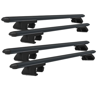 Roof Rack Cross Bars for Ford Connect 2002-2014 Rail Carrier for Roof Tents 4 Pcs Black