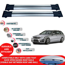 Roof Racks Cross Bars For Mercedes C Class S204 2007-2014 2 Pcs Grey