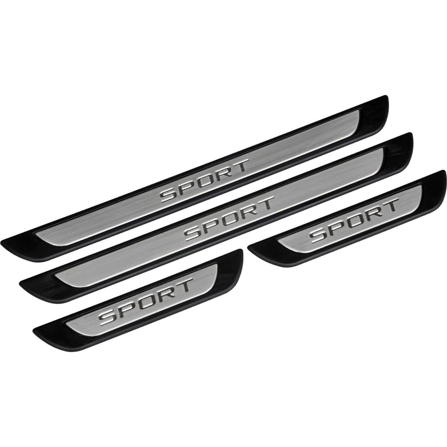 For Skoda Fabia Chrome Door Sill Trim Plate Covers Scratch Guard 4 Pcs