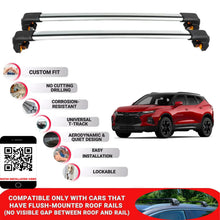 Premium Roof Bars For Chevrolet Blazer 2018+ Secure Roof Rack Cross Bar 2 Pcss Grey