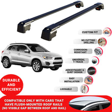 Roof Bars Rack for Mitsubishi Outlander Sport 2010-2022 Rail Carrier 2 Pcs Black