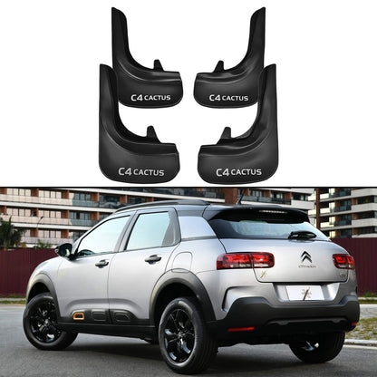 Car Mud Flaps Kit For Citroen C4 Cactus Rubber Splash Guards 4 PCS