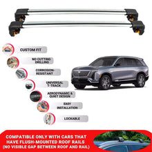 Premium Roof Bars For Cadillac Vistiq 2025+ Roof Rack Cross Bars Secure Grey