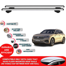 Roof Bars For Volkswagen Touareg 2018-2023 Roof Rack Cross Bars 2 Pcs Grey